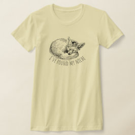 I've Found My Niche Cozy Napping Fox T-shirt