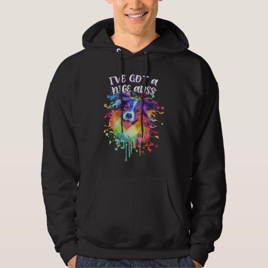 Ive Got a Nice Auss  Australian Shepherd Humor Aus Hoodie (Voorkant)
