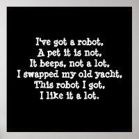 I've got a Robot. Poetry.