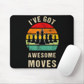 I've Got Awesome Moves Chess Player Funny Chess Pl Muismat (Met muis)