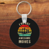 I've Got Awesome Moves Chess Player Funny Chess Pl Sleutelhanger (Voorkant)