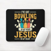 I've Got Bowling In My Veins Jesus In My Heart Muismat (Met muis)