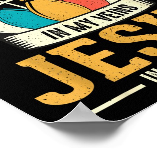 I've Got Bowling In My Veins Jesus In My Heart  Poster (Hoek)