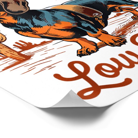 I've Got Friends In Low Places Funny Dachshund Wie Poster (Hoek)