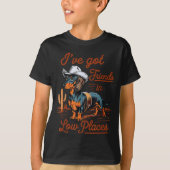 I've Got Friends In Low Places Funny Dachshund Wie T-shirt (Voorkant)