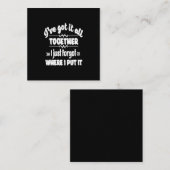 I've got it all together i just forgot where i put vierkante visitekaartje (Voorkant / Achterkant)