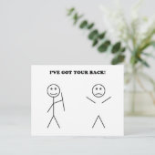 I've got your back briefkaart (Staand voorkant)