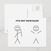 I've got your back briefkaart (Voorkant / Achterkant)