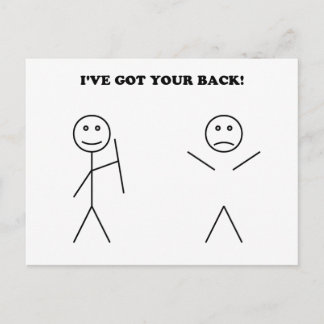 I've got your back briefkaart
