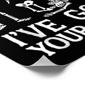 Ive Got Your Back Halloween Skeletons Costume Funn Poster (Hoek)