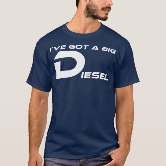 IVE HEEFT EEN GROTE DIESEL GRAPPIGE HUMOR 4X4 T-SHIRT (Voorkant)