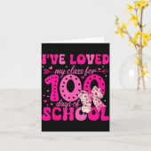 I've Loved My Cl For 100 Days Of School Valentines Kaart (Gele Bloem)