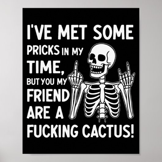 I've Met Some S In My Time But You My Friend  Poster (Voorkant)