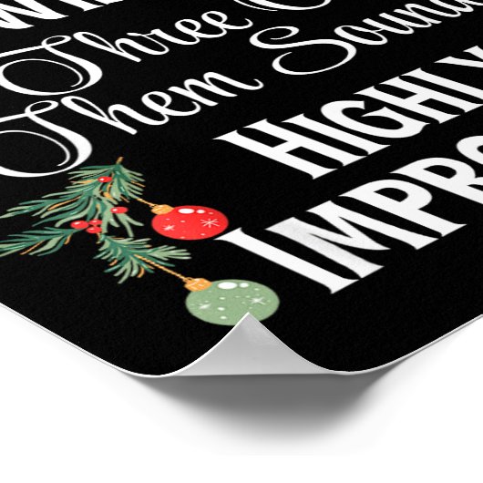 I've Never Met Even One Wise Man Three Sounds Impr Poster (Hoek)