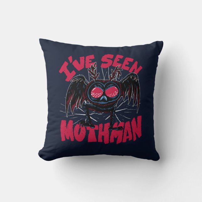I've seen Mothman Funny Cryptid Gift Kussen (Voorkant)