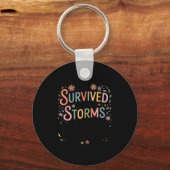 I've Survived Too Many S Quote Floral Shirt Women Sleutelhanger (Voorkant)