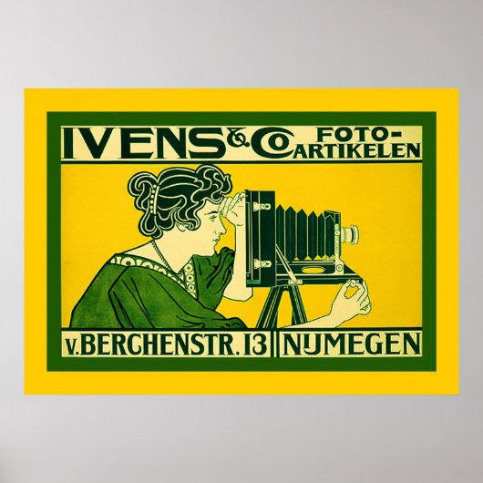 Ivens & Co. Foto Artikelen ~ Nederlandse Vintage Poster (Voorkant)