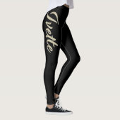 Ivette white gold Handwriting Hose Leggings (Rechts)
