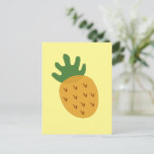 IVF-ananas | Moderne cute gele onvruchtbaarheid Briefkaart (Staand voorkant)