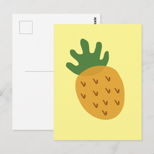 IVF-ananas | Moderne cute gele onvruchtbaarheid Briefkaart (Voorkant / Achterkant)