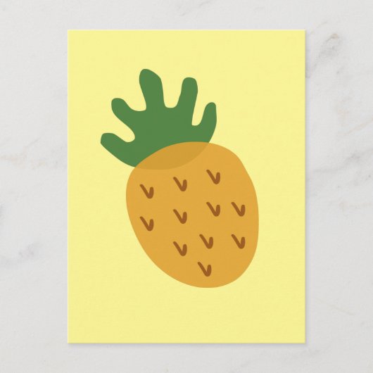 IVF-ananas | Moderne cute gele onvruchtbaarheid Briefkaart (Voorkant)