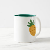 IVF-ananas | Moderne steun voor acute onvruchtbaar Tweekleurige Koffiemok (Voorkant rechts)