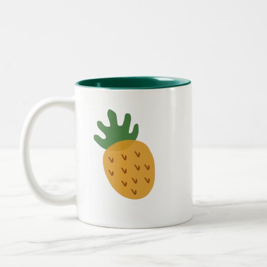 IVF-ananas | Moderne steun voor acute onvruchtbaar Tweekleurige Koffiemok (Links)