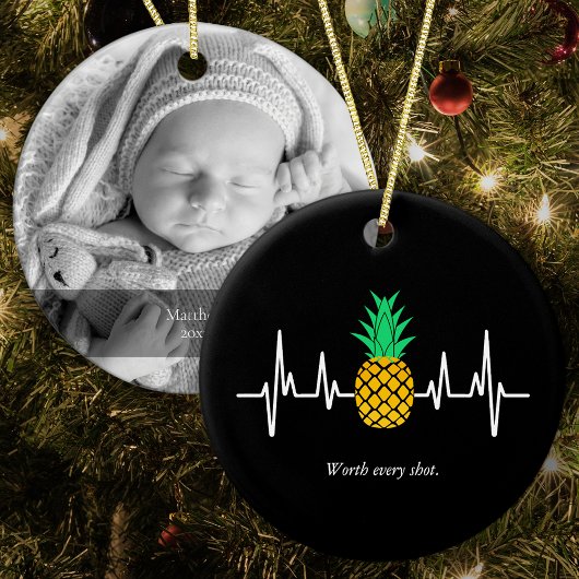 IVF Baby ananas elke foto waard Keramisch Ornament