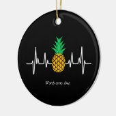 IVF Baby ananas elke foto waard Keramisch Ornament (Links)