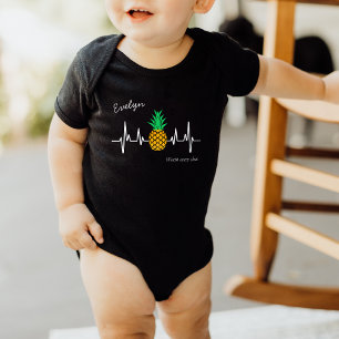 IVF Baby Ananas Hartslag met Naam Romper