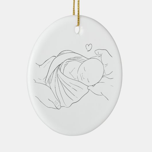 IVF Doctor's Miracle Work Gift Ornament Blauw (Rechts)