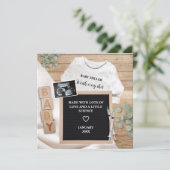 IVF elke opname echografie echogram zwangerschap Aankondiging (Staand voorkant)