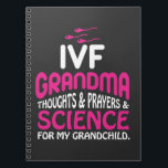 IVF Embryo Grandma Science Transfer Infertiliteit Notitieboek<br><div class="desc">IVF Embryo Warrior Grandma Transfer Day Infertility Gift. Gedachten en gebeden en voor mijn kleinkind.</div>