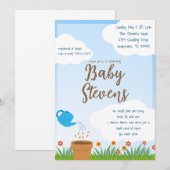 IVF Garden Babyshower Uitnodiging (Voorkant / Achterkant)