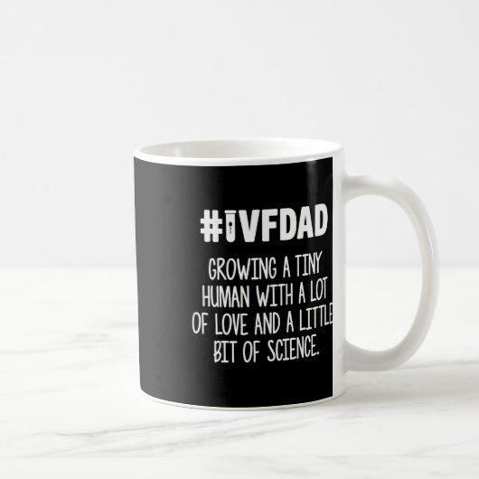 IVF Gift Warrior Dad Love Transfer Day Onvruchtbaa Koffiemok (Rechts)