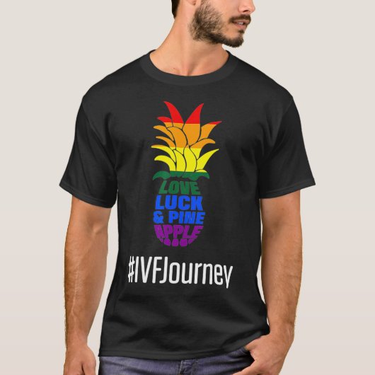 IVF Gift Warrior Dad mam Pineapple Transfer Day in T-shirt (Voorkant)