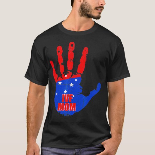 IVF Gift Warrior Hand Mam Transfer Day Onvruchtbaa T-shirt (Voorkant)
