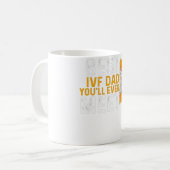 IVF Gift Warrior Papa Transfer Dag Onvruchtbaarhei Koffiemok (Voorkant links)