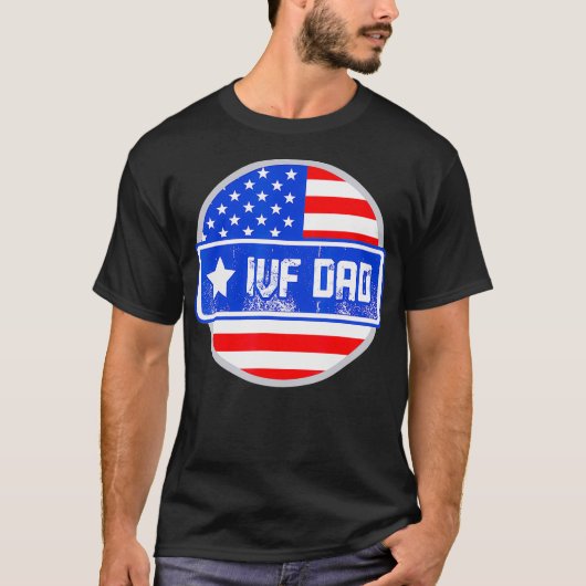IVF Gift Warrior Symbol Dad Transfer Day Infertili T-shirt (Voorkant)