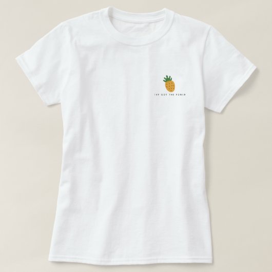 IVF heeft de macht | Ananas Moderne onvruchtbaarhe T-shirt (Design voorkant)