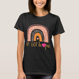 IVF heeft Hope Inspiration Rainbow IVF mam Fertili T-shirt