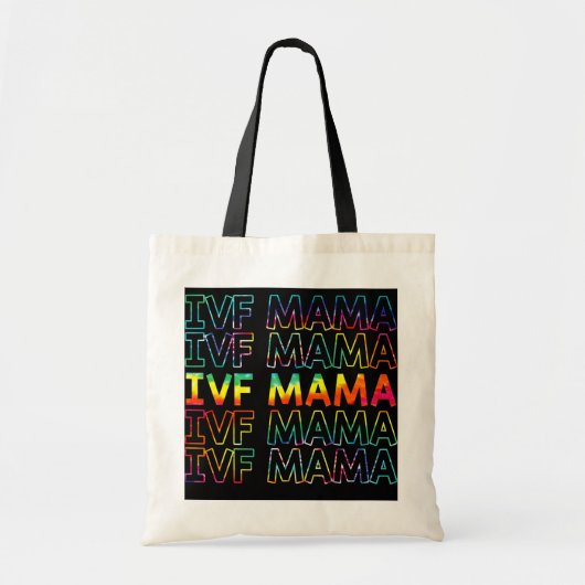 IVF Mama Tie Dye Transfer Day Embryo Transfer IVF Tote Bag (Voorkant)