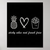 Ivf Mom Pregnancy Transfer Day Sticky Vibes &amp;  Poster (Voorkant)