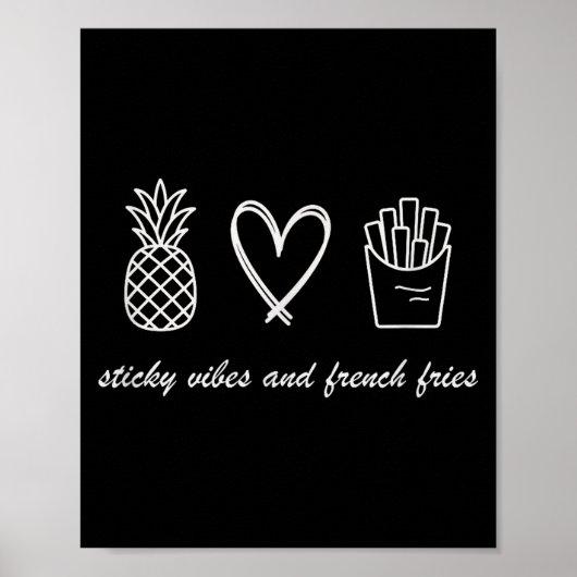 Ivf Mom Pregnancy Transfer Day Sticky Vibes & Poster (Voorkant)