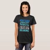 Ivf-overlevende krijger Transferdag Onvruchtbaarhe T-shirt (Voorkant volledig)