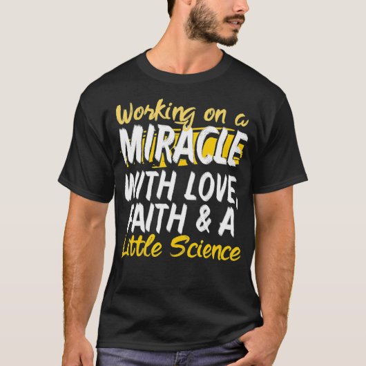 IVF Survivor Warrior Mirakel Transfer Day Infertil T-shirt (Voorkant)