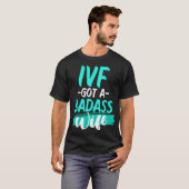 IVF Survivor Warrior Wife Overdracht Dag Onvruchtb T-shirt (Voorkant volledig)