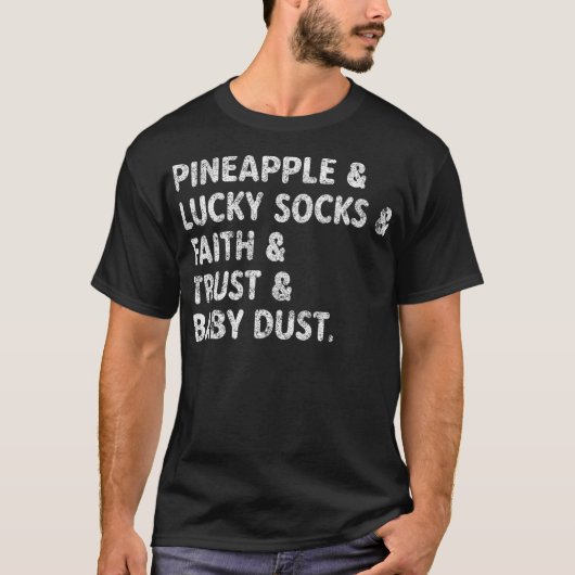 IVF Transfer Day Cute Minimal Design Lucky T-shirt (Voorkant)
