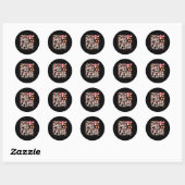Ivf Transfer Day Surrogacy Pregnancy Surrogate Mat Ronde Sticker (Vel)