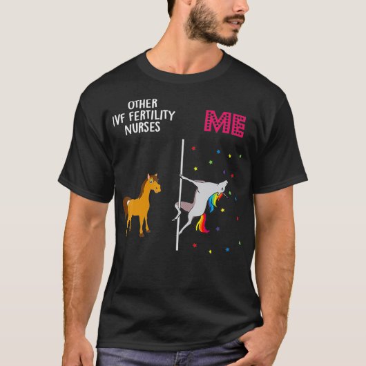 IVF Vruchtbaarheid Verpleegkundige Unicorn anderen T-shirt (Voorkant)